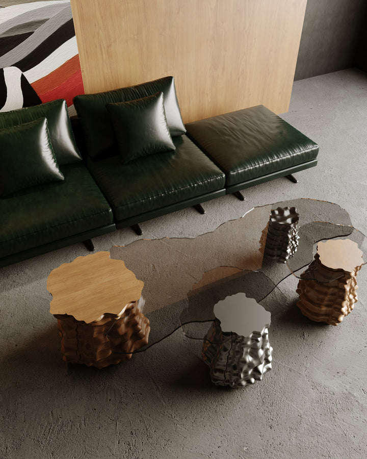 MELTED HESNSEN COFFEE TABLE
