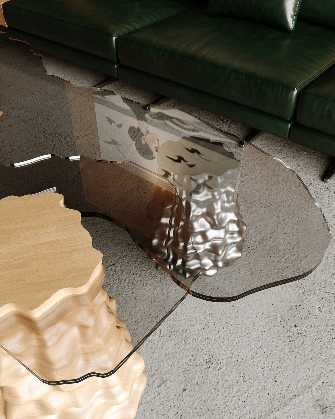 MELTED HESNSEN COFFEE TABLE