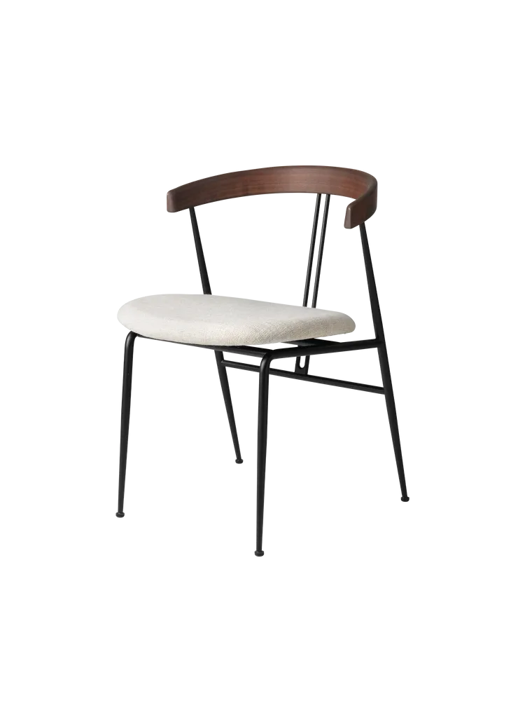 VIOLIN WALNUT DINING CHAIR