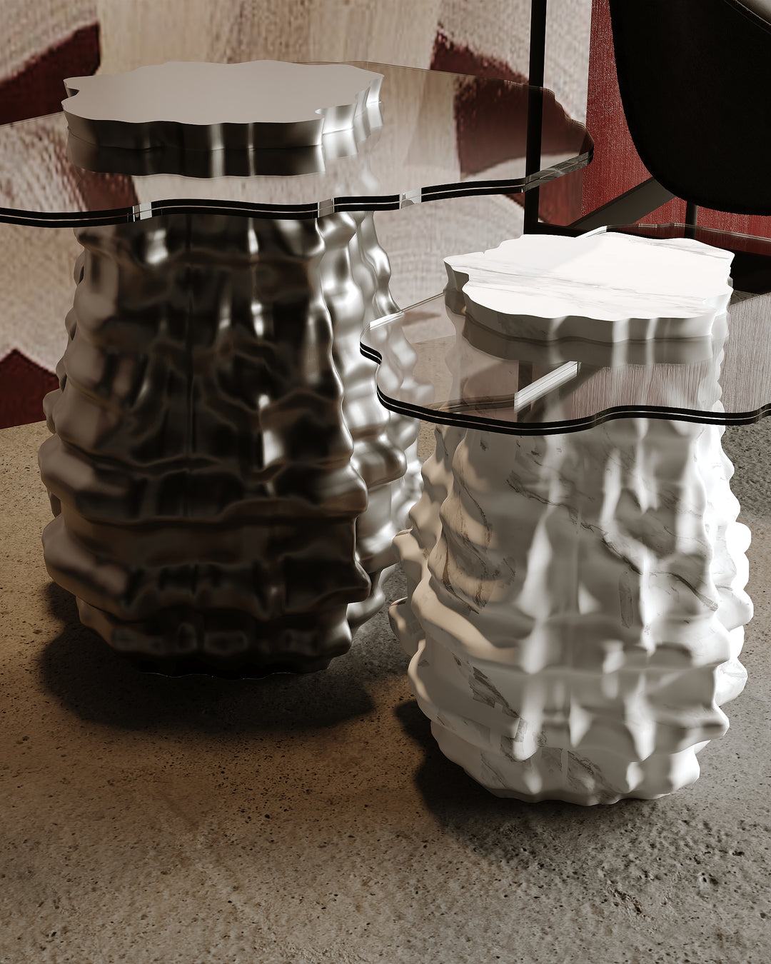 MELTED HANSEN SIDE TABLE