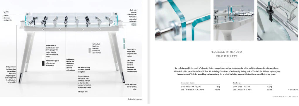 FOOTBALL TABLE 90°MINUTO MATTE   TL