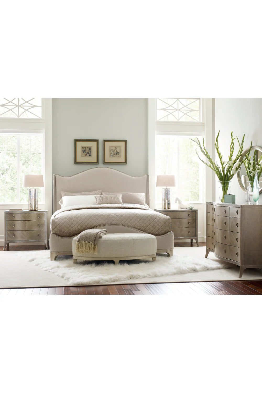 Serpentine Cream Bed