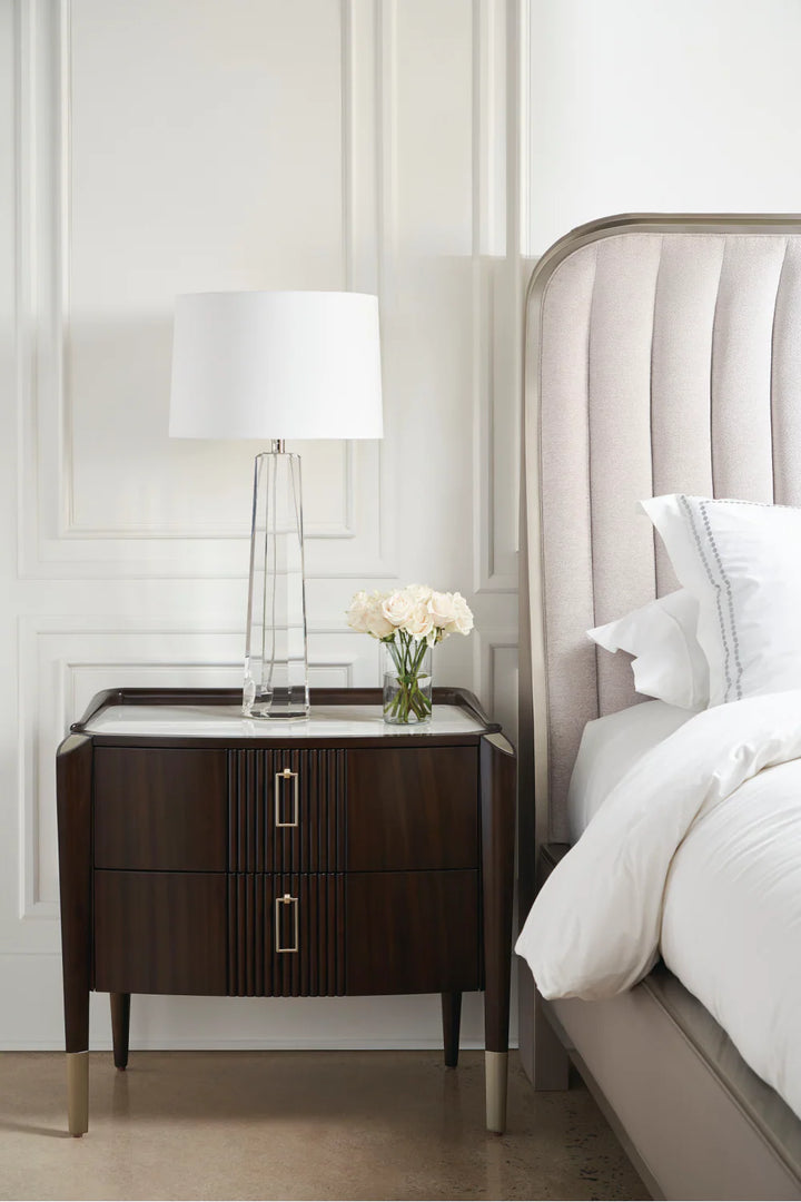 Tufted Chenille Curved Bed