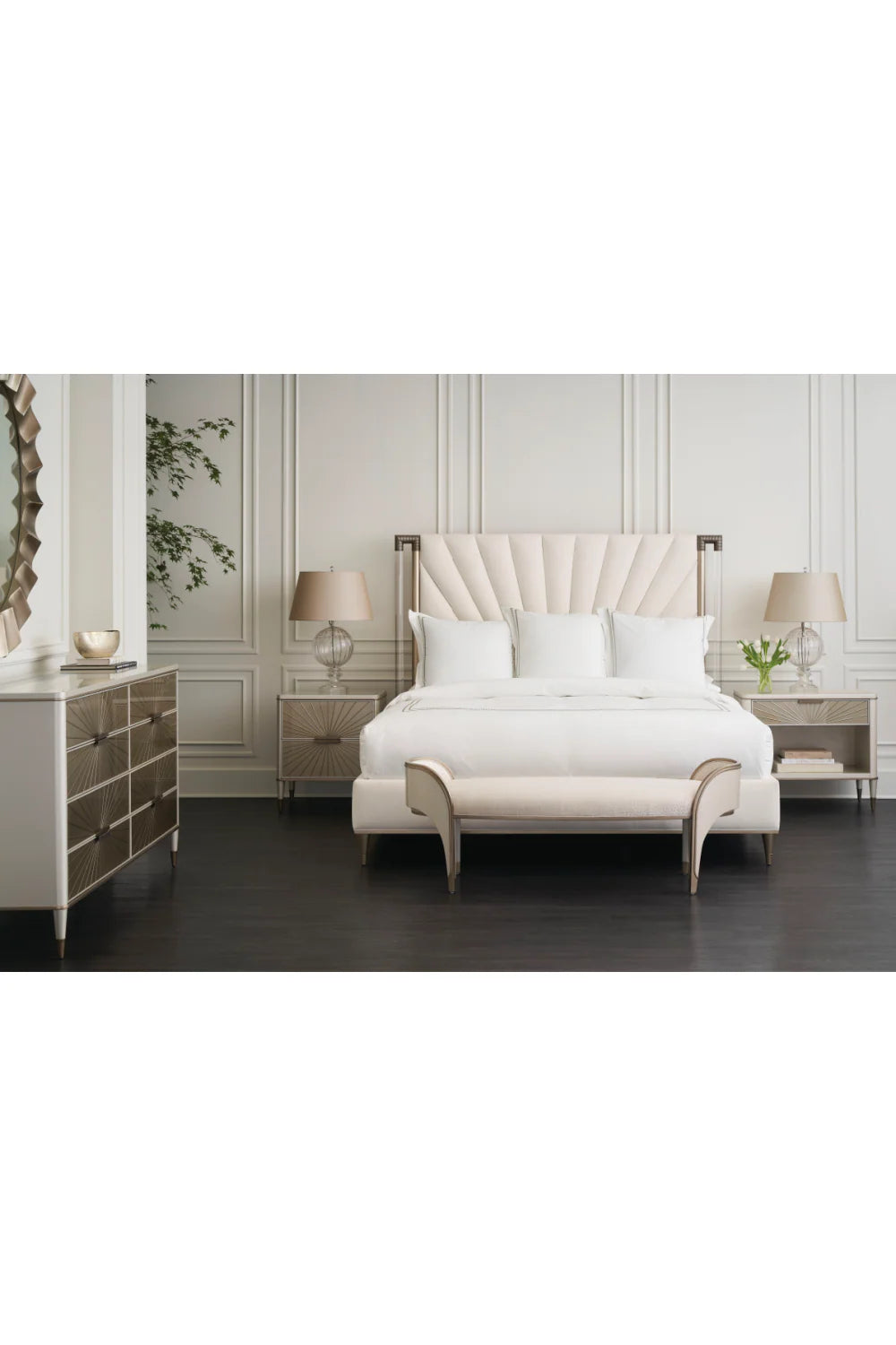 Taupe Tailored Bed