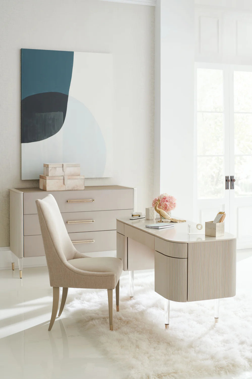 Modern Cream Dressing Table