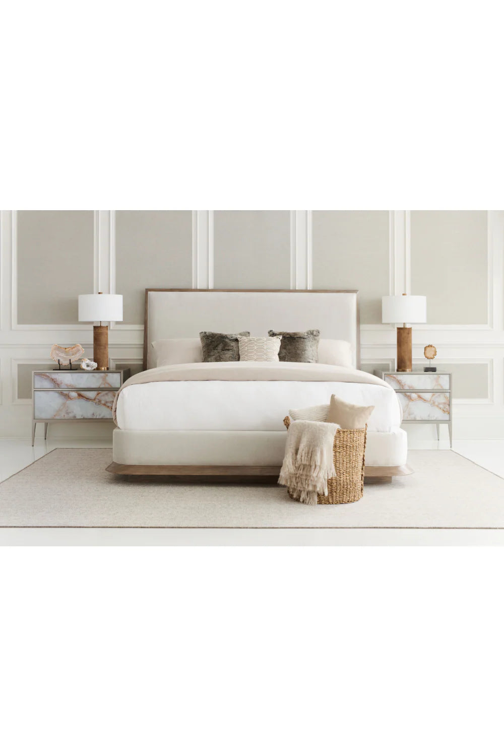 Cream Classic Bed
