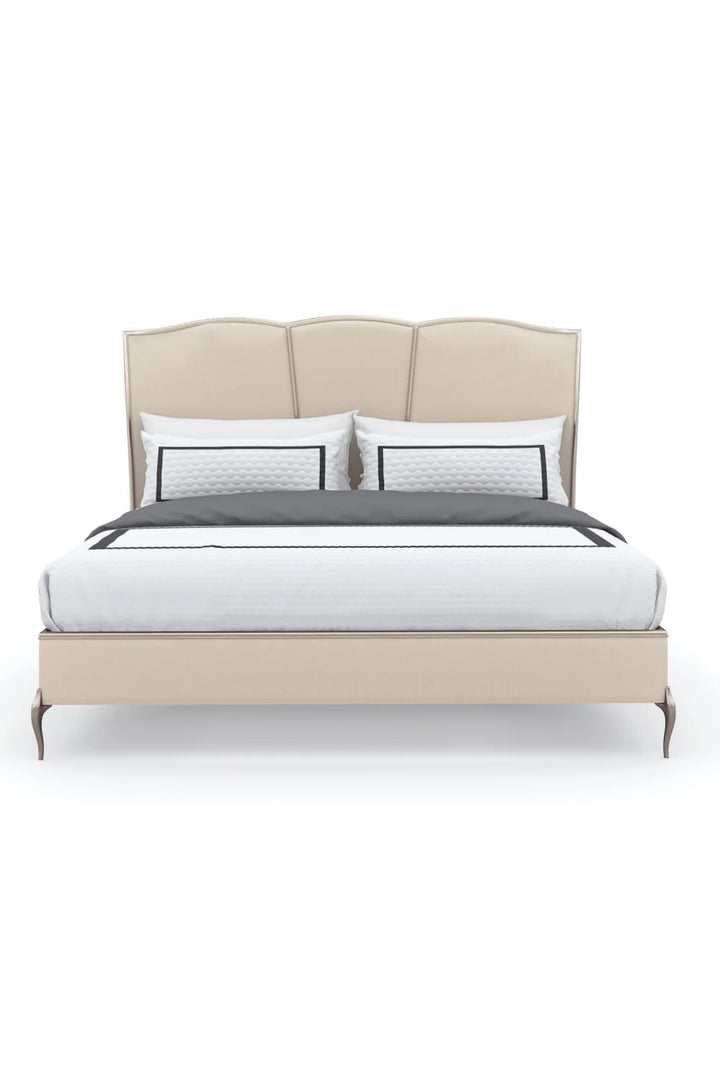 Silver Framed Modern Bed