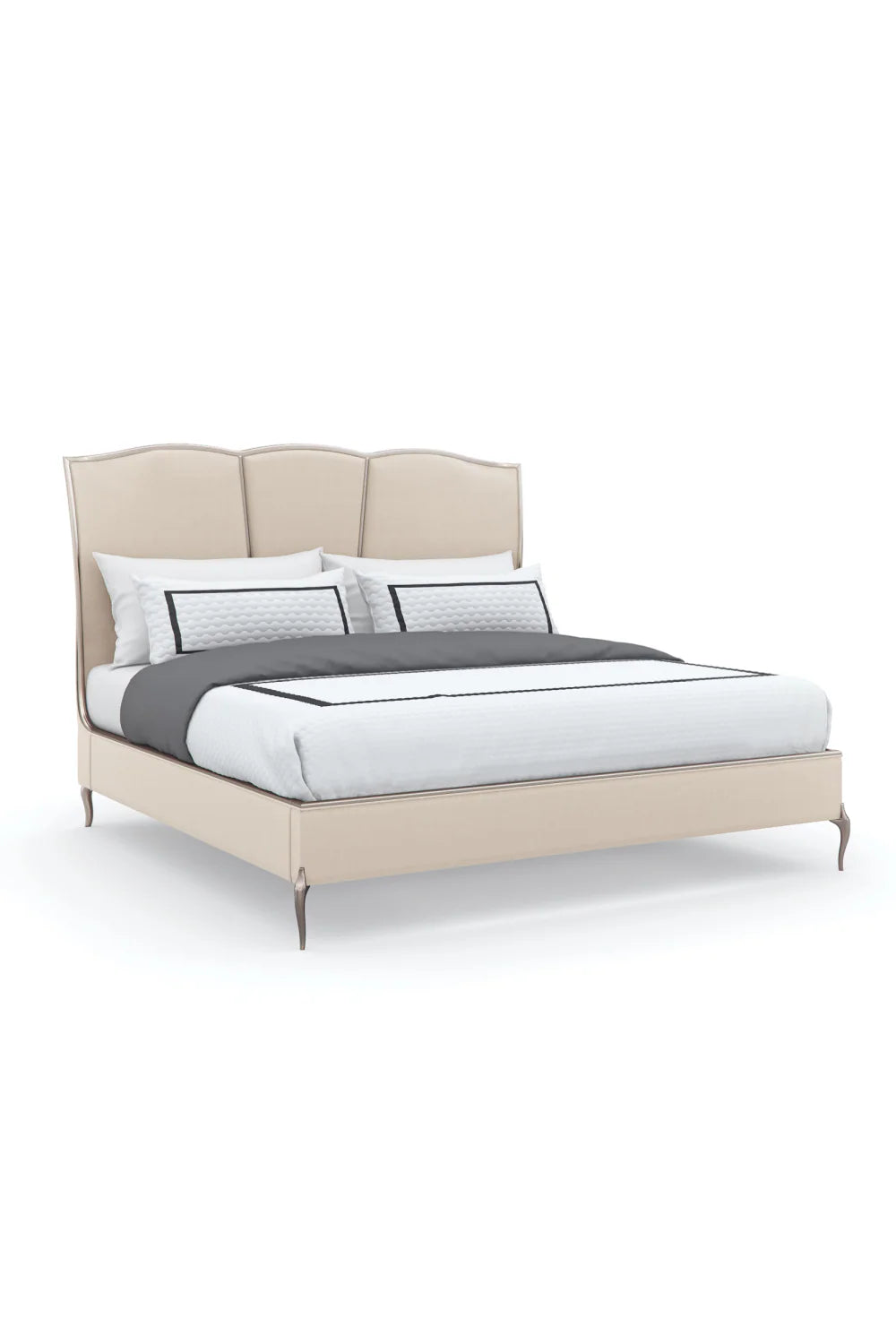 Silver Framed Modern Bed