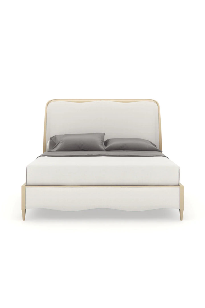 White Modern California King Bed