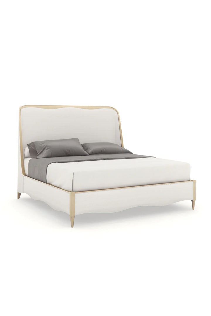White Modern California King Bed