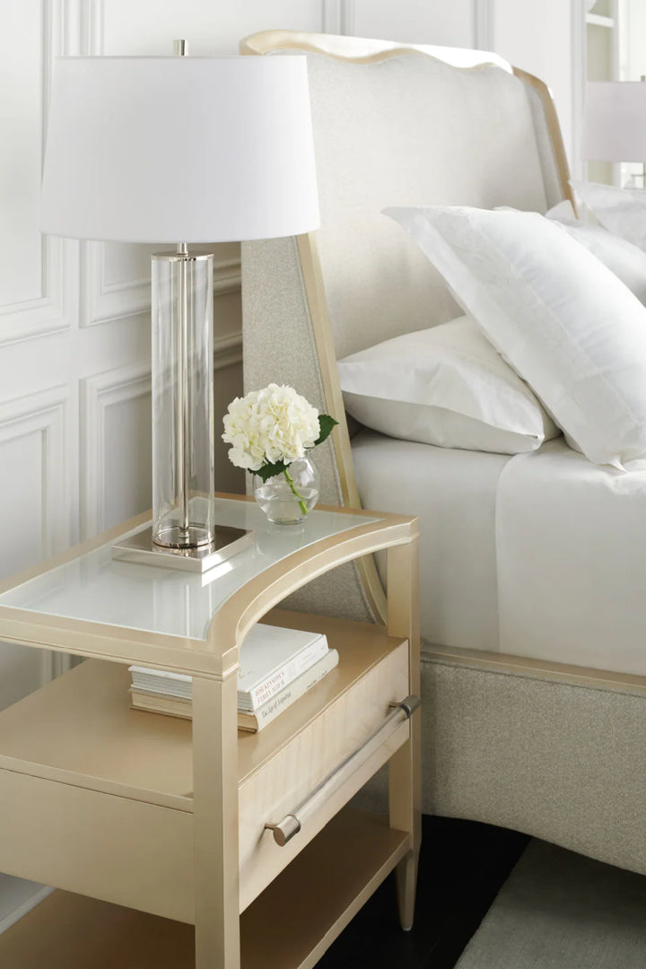 White Modern California King Bed