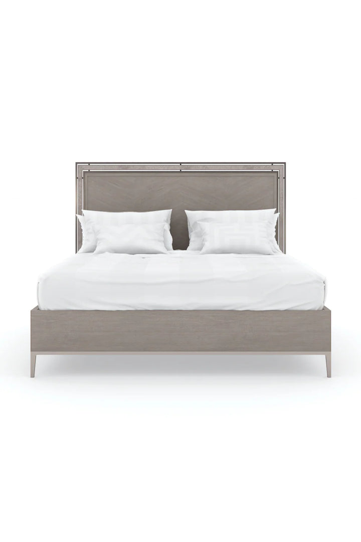 Herringbone Pattern California King Bed