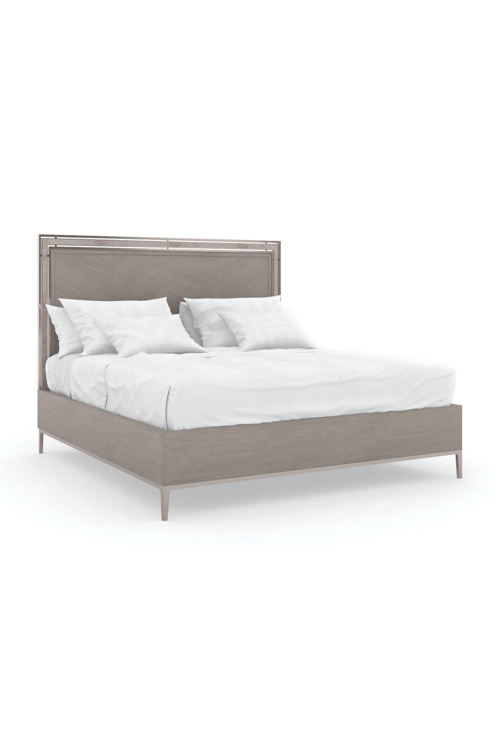 Herringbone Pattern California King Bed