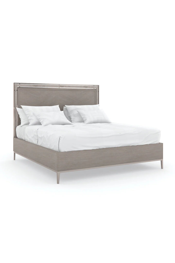 Herringbone Pattern California King Bed