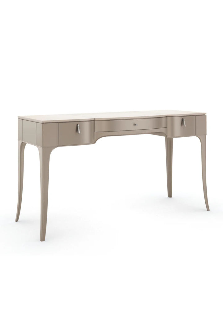 Flip Top Mirror Vanity Table
