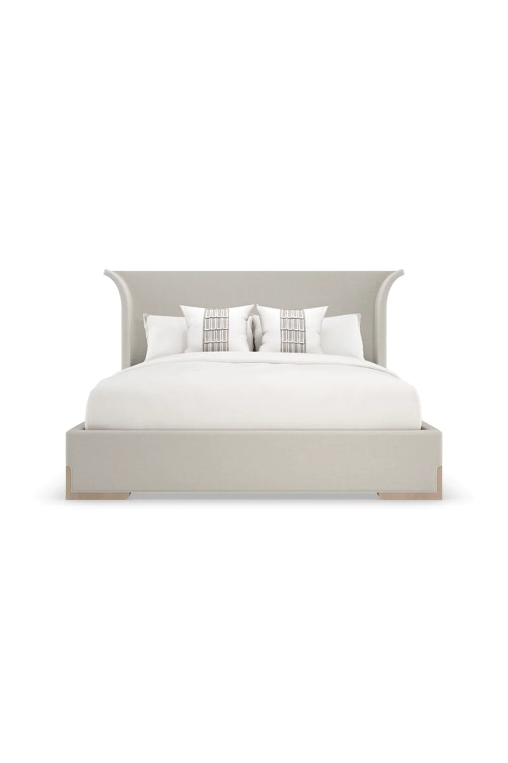 Light Gray Modern Bed