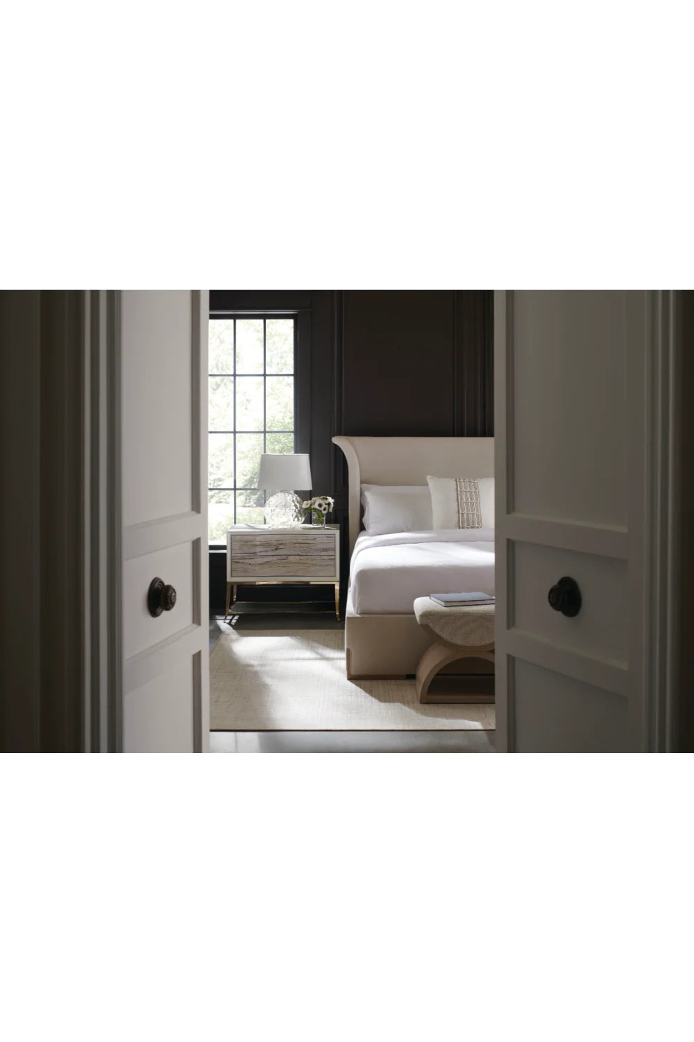 Light Gray Modern Bed