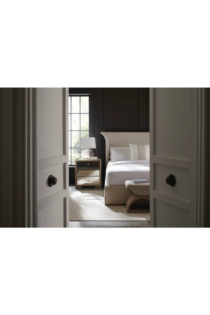 Light Gray Modern Bed