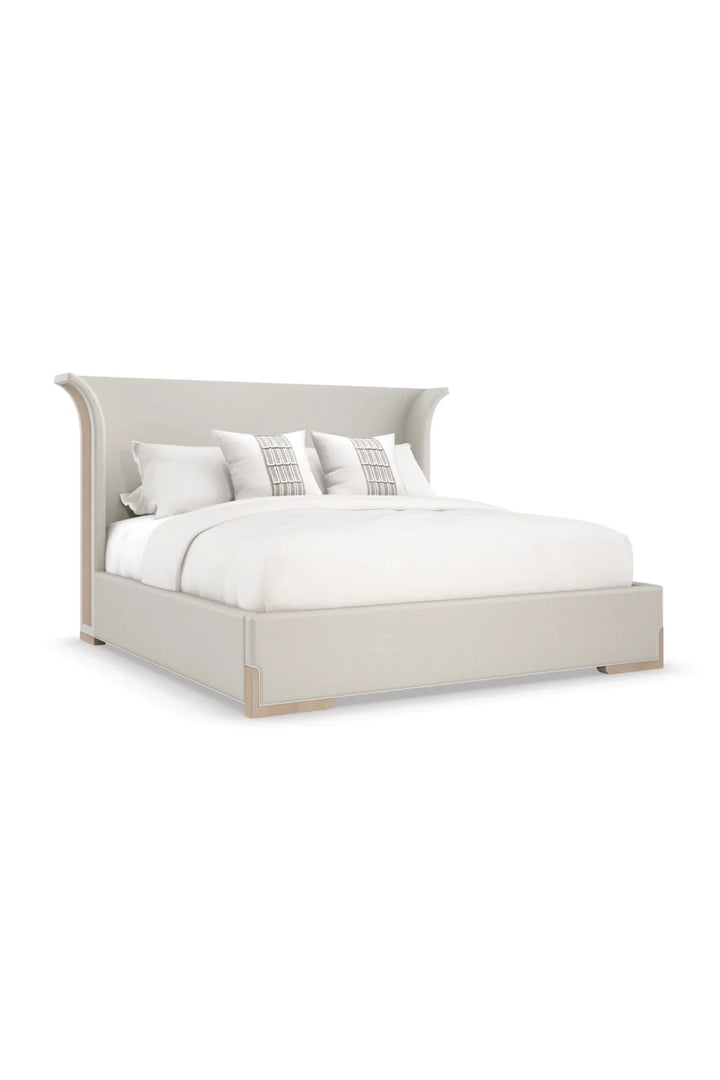 Light Gray Modern Bed