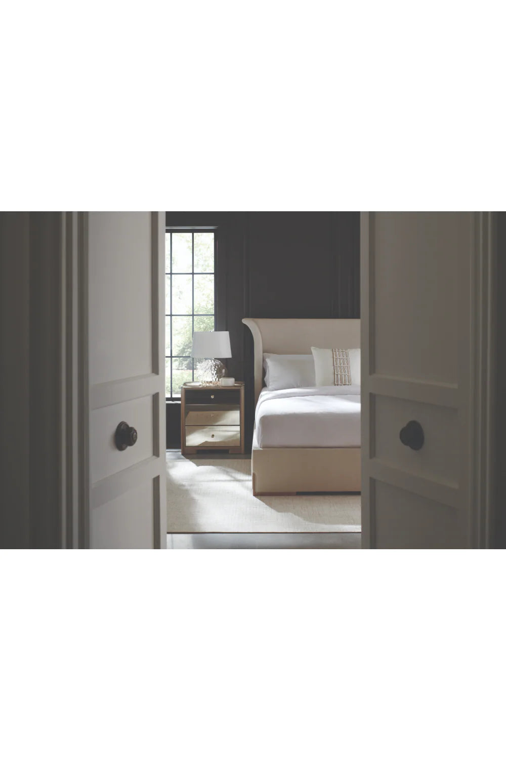 Light Gray Modern Bed