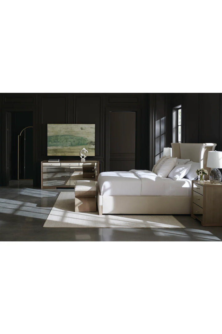 Light Gray Modern Bed