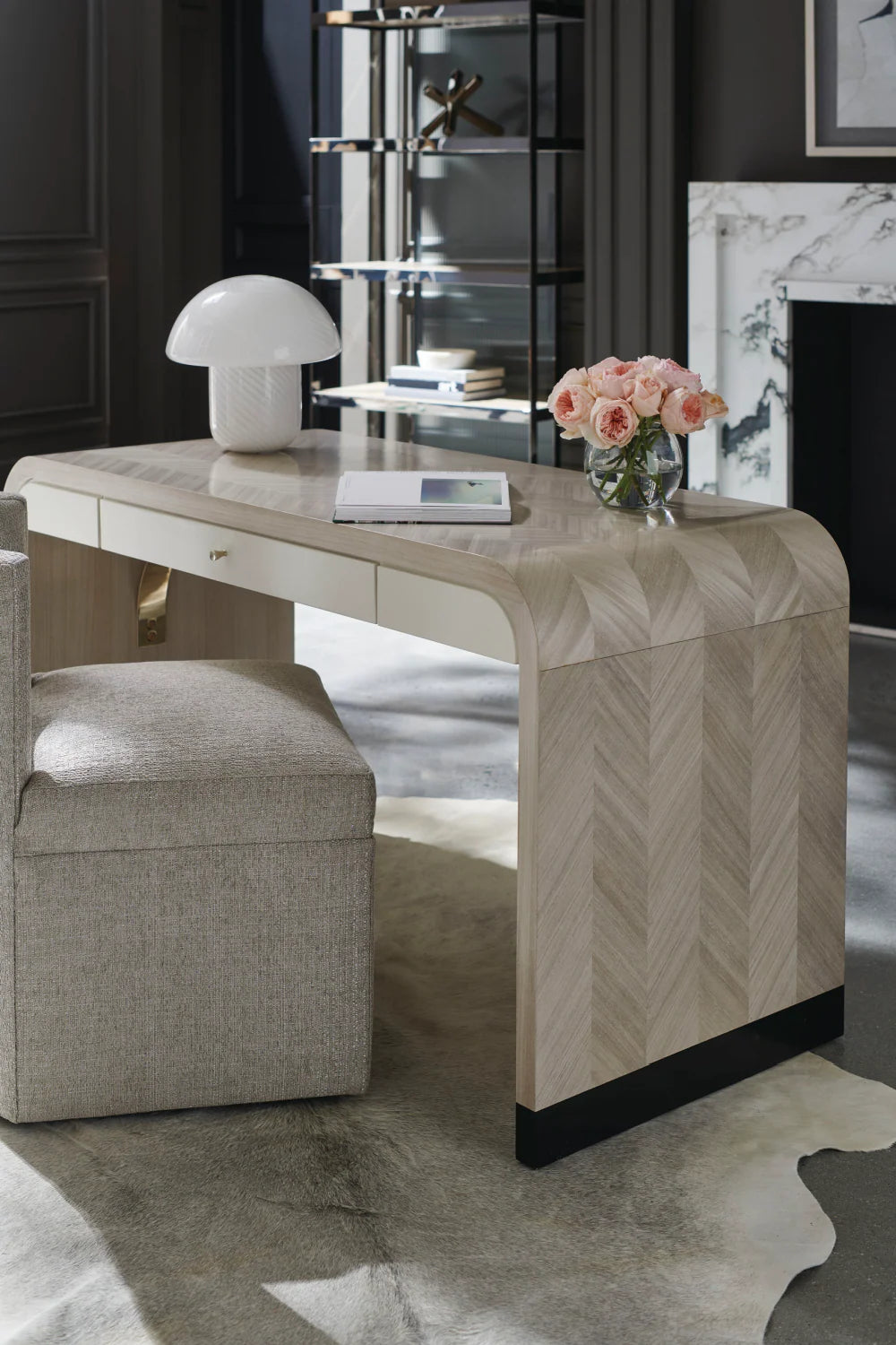 Herringbone Patterned Desk