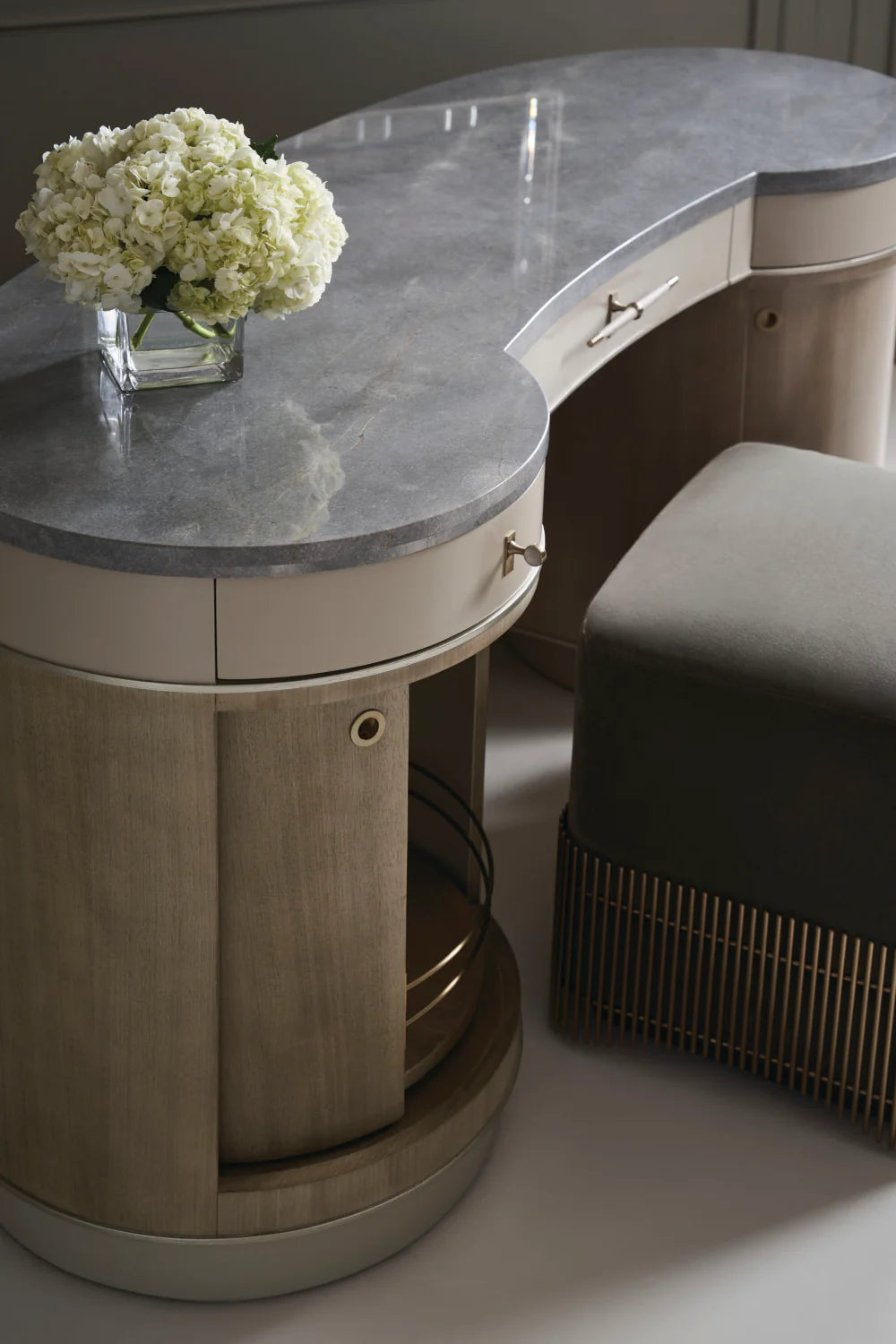 Swivel Shelf Dressing Table