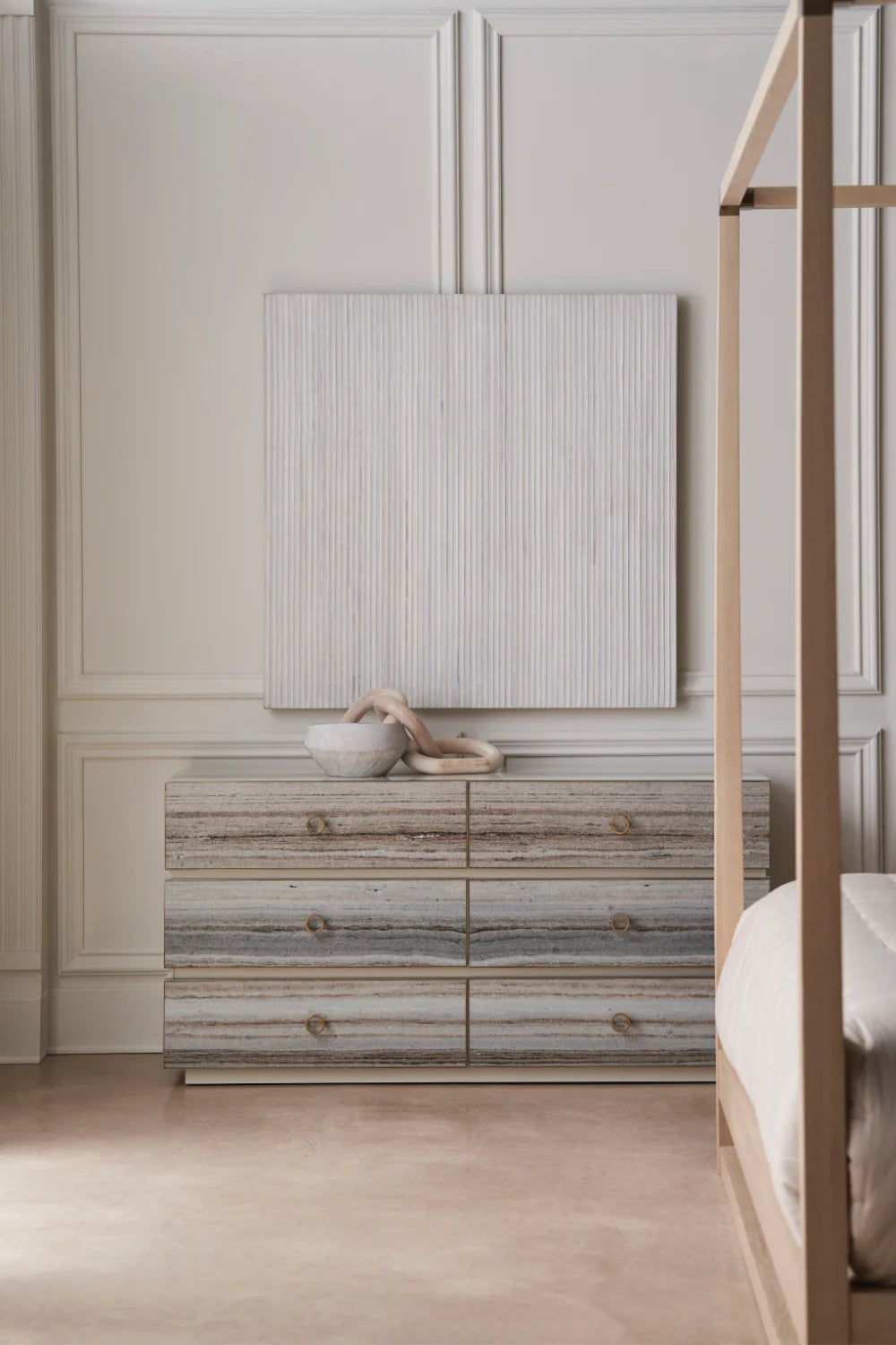Light Oak Canopy Bed