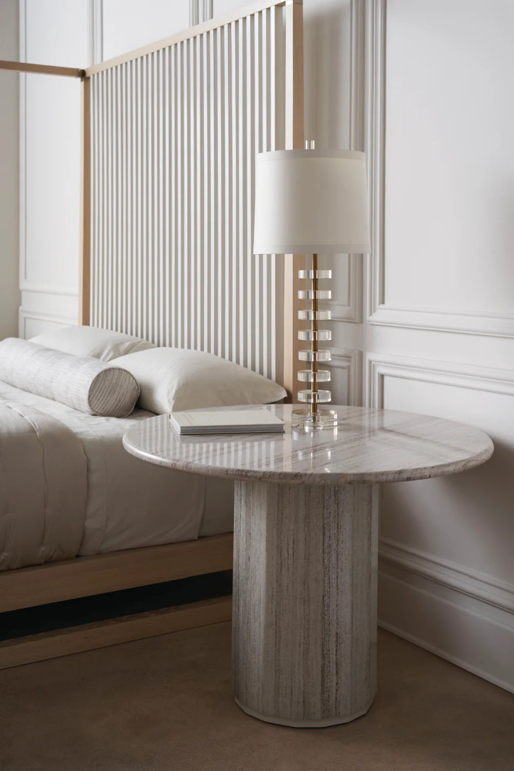 Light Oak Canopy Bed