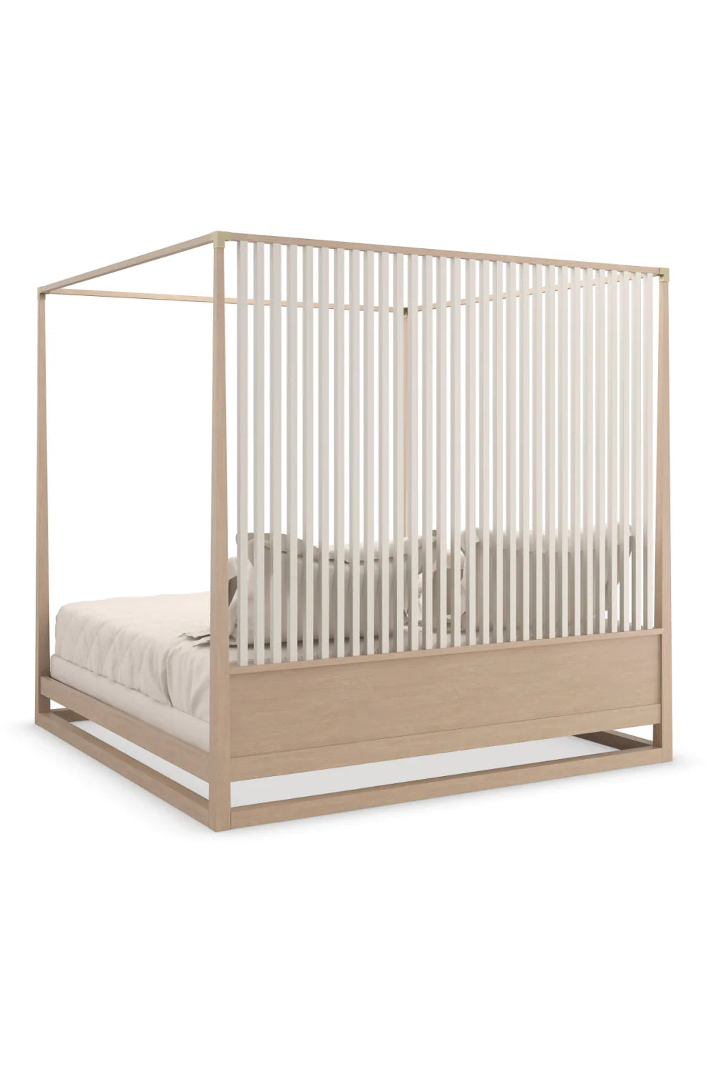 Light Oak Canopy Bed