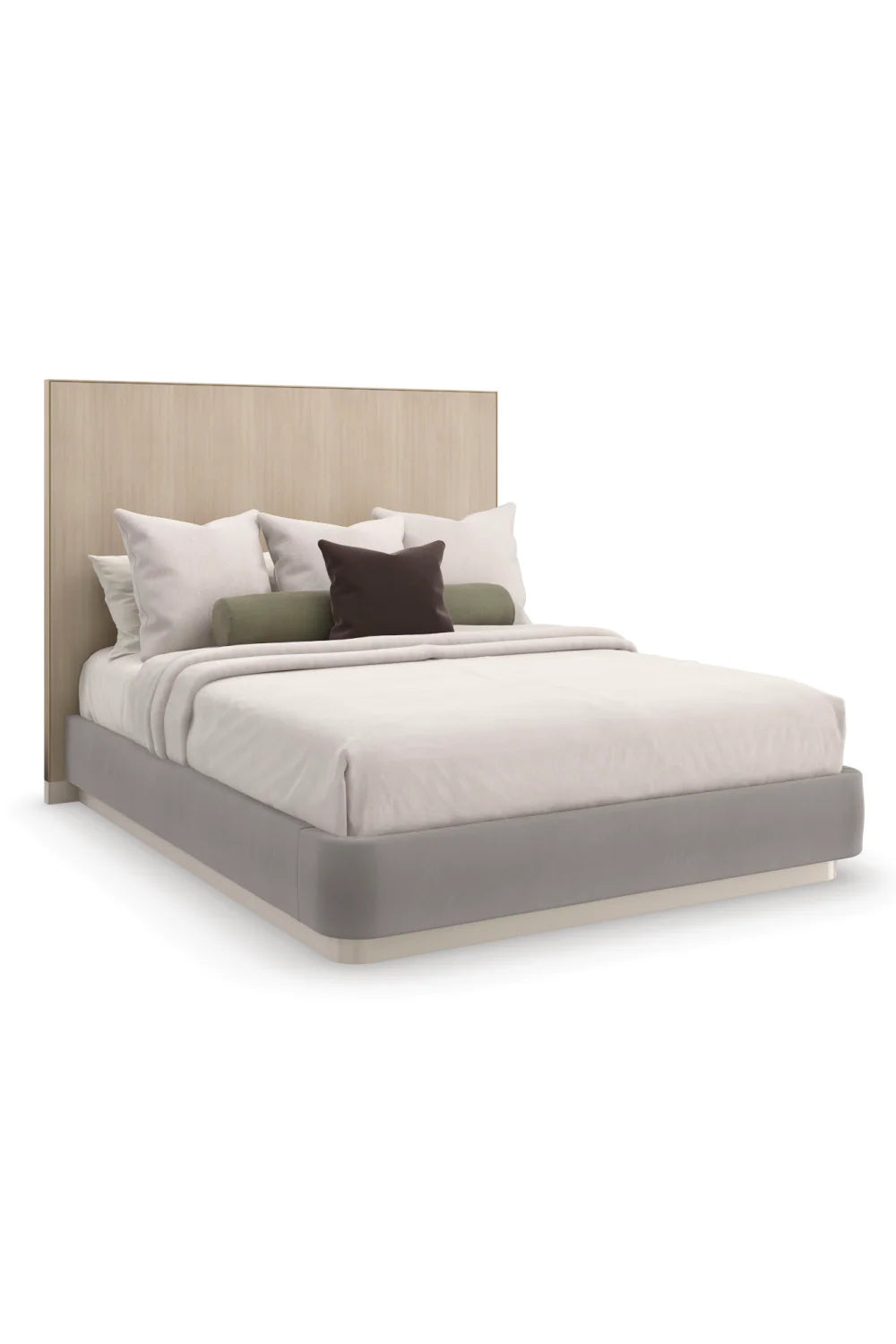 Gray Minimalist Bed