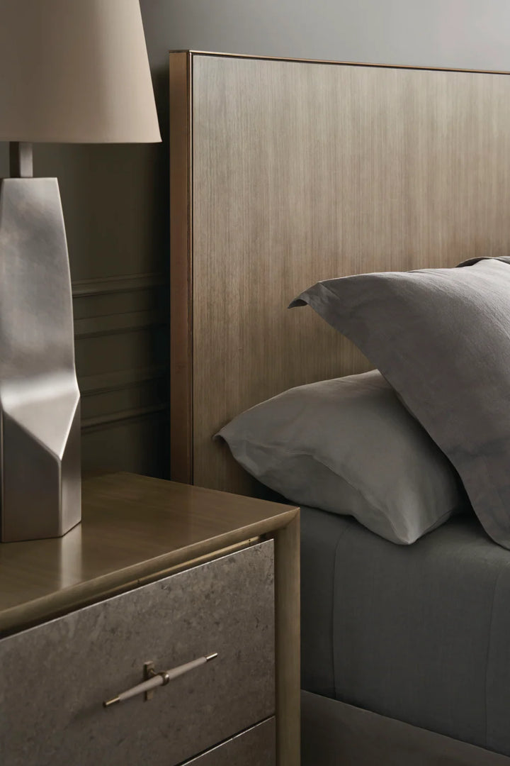 Gray Minimalist Bed