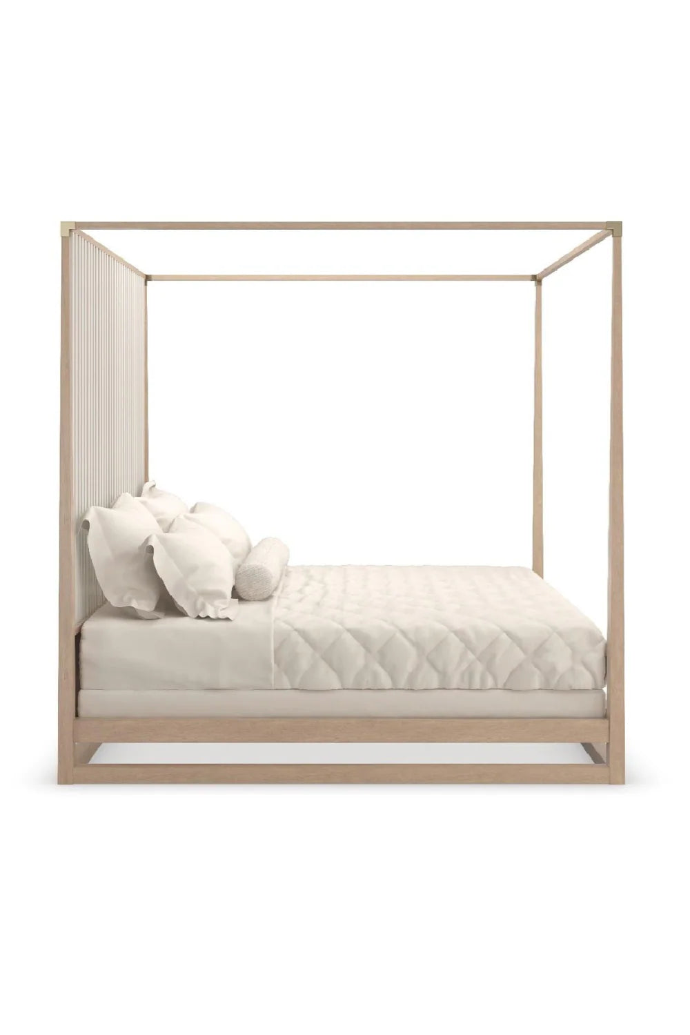 Light Oak Canopy Bed