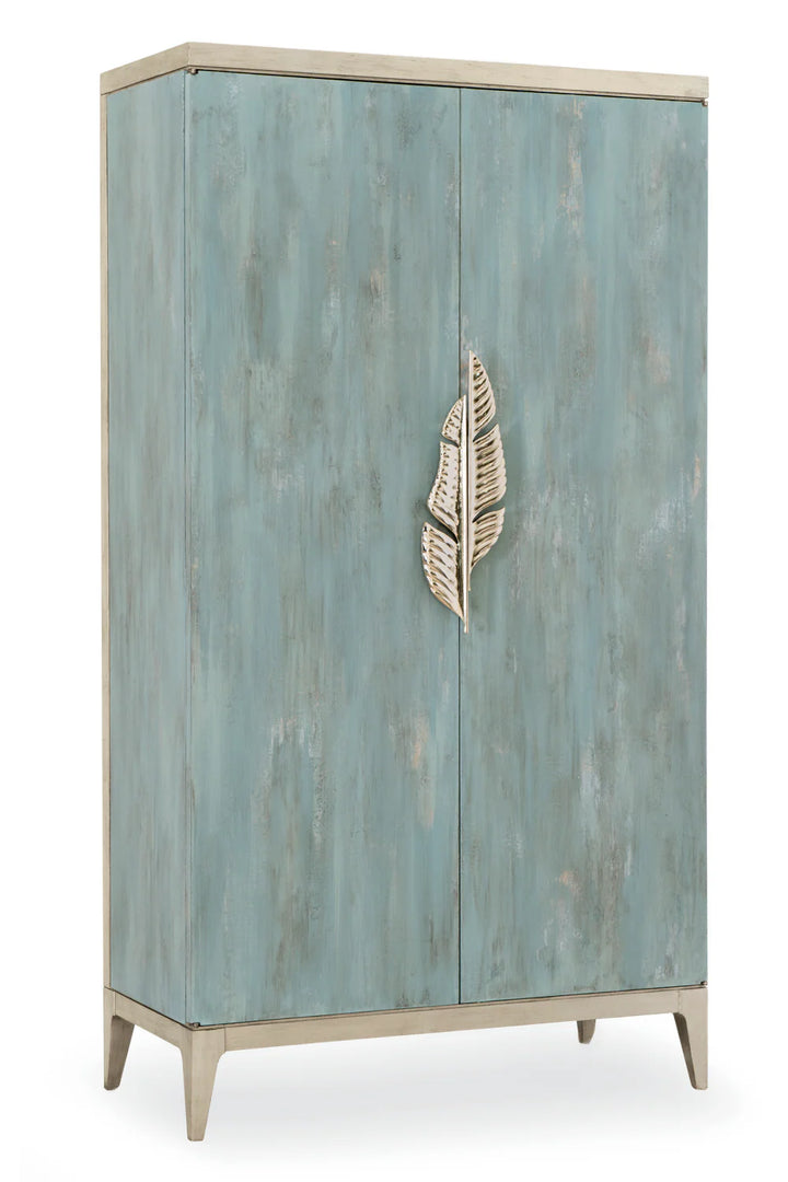 Rustic Turquoise Cabinet
