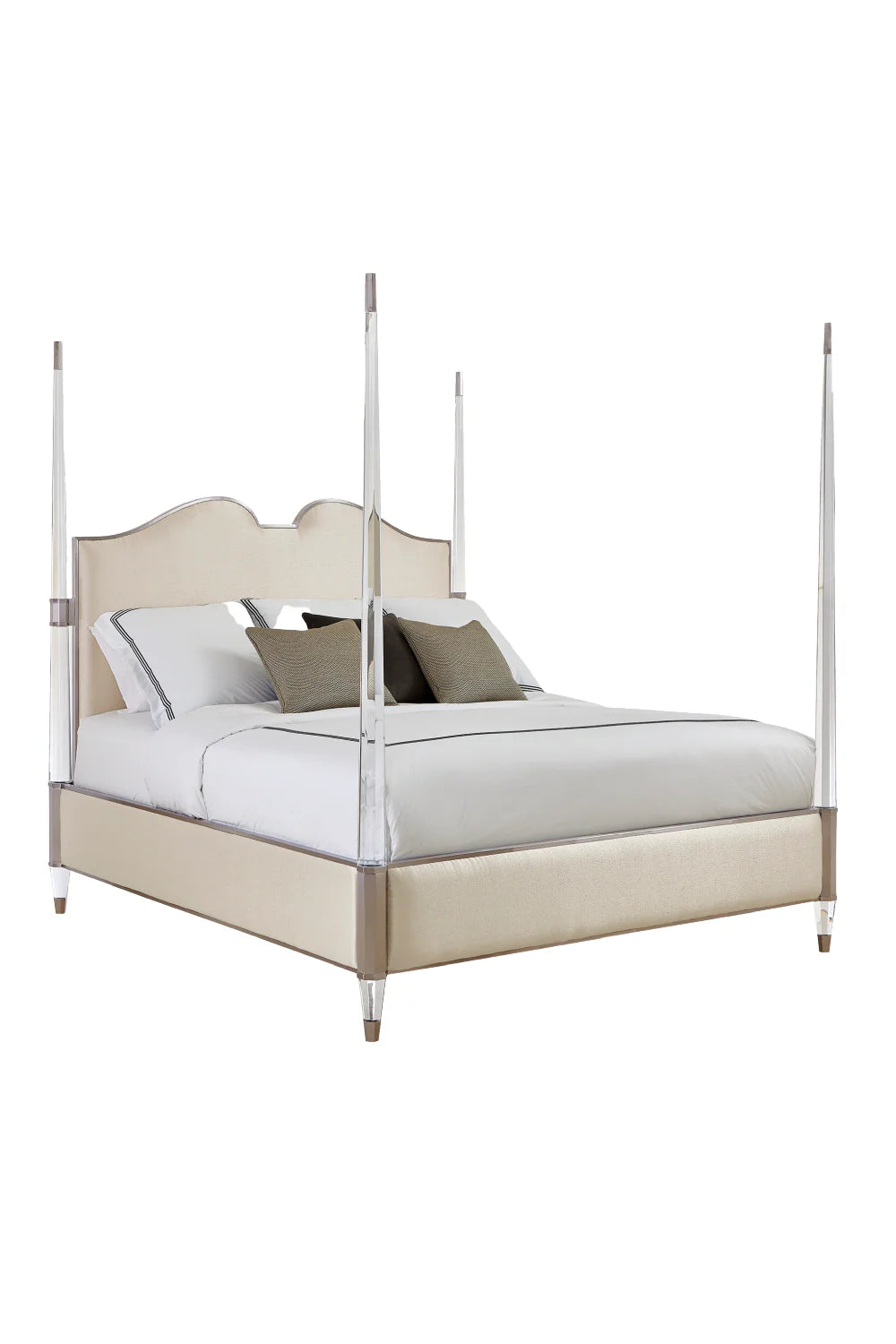 Cream Modern Classic Bed