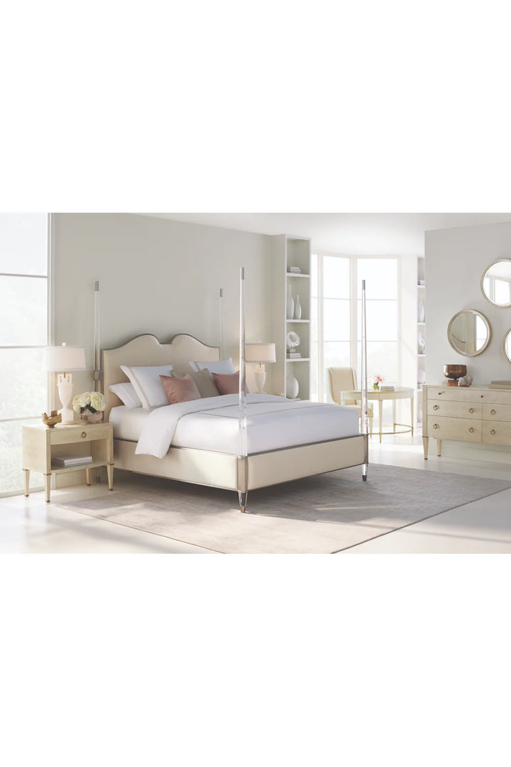 Cream Modern Classic Bed