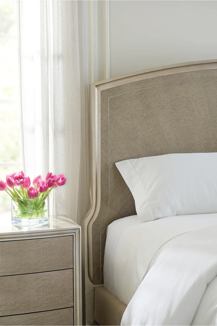 Metallic Outlined King Bed