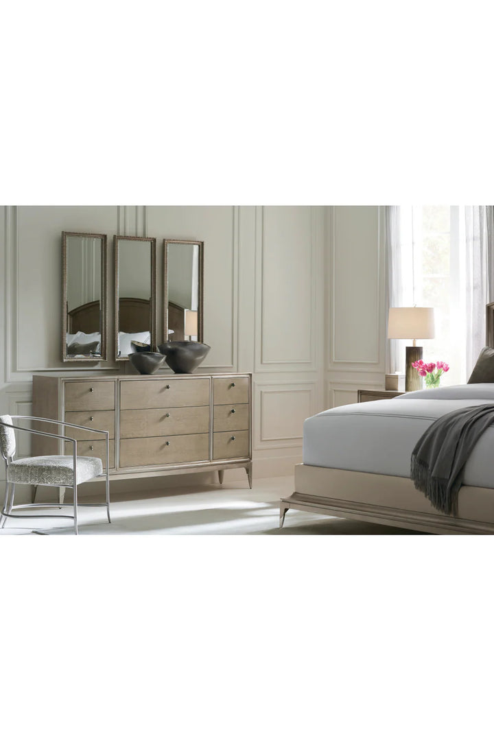Metallic Outlined King Bed