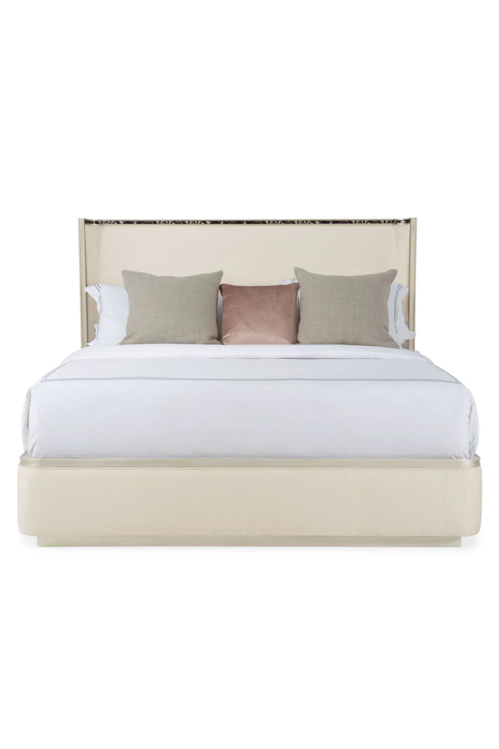 Modern Minimalist Cream Bed