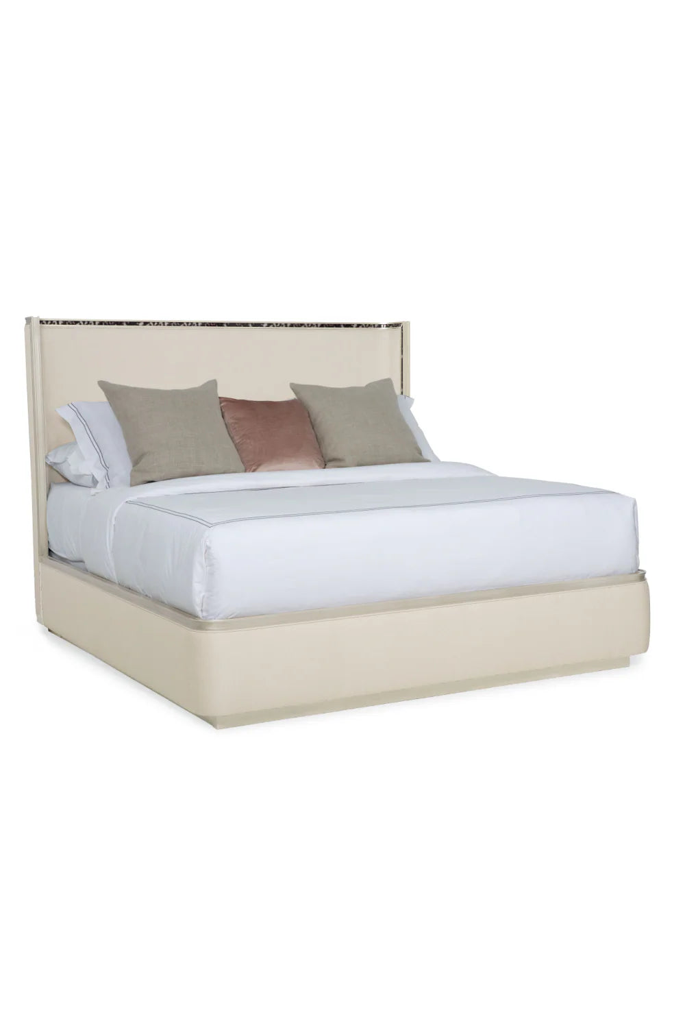 Modern Minimalist Cream Bed