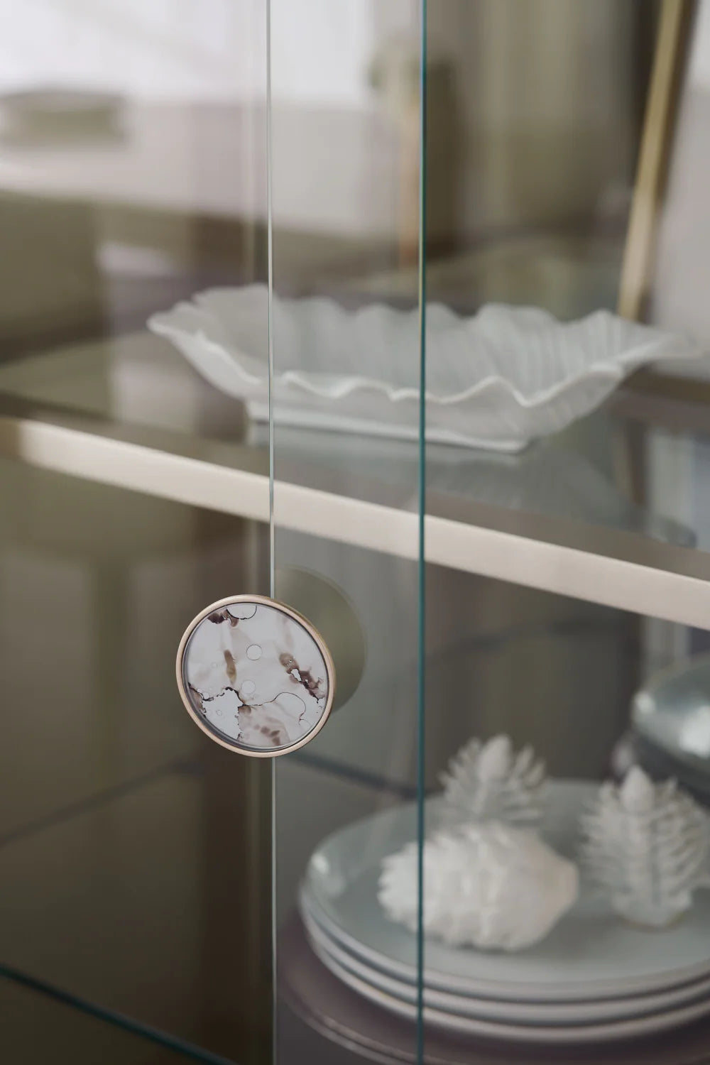 Silver Leaf Display Cabinet