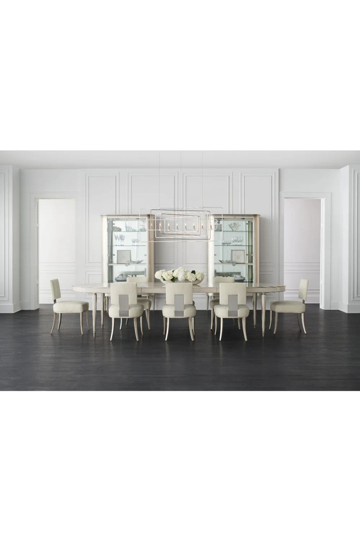 Silver Leaf Display Cabinet