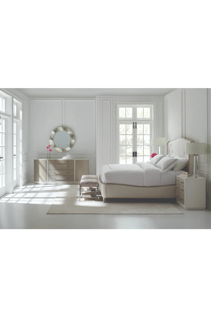 Gray Linen Bed