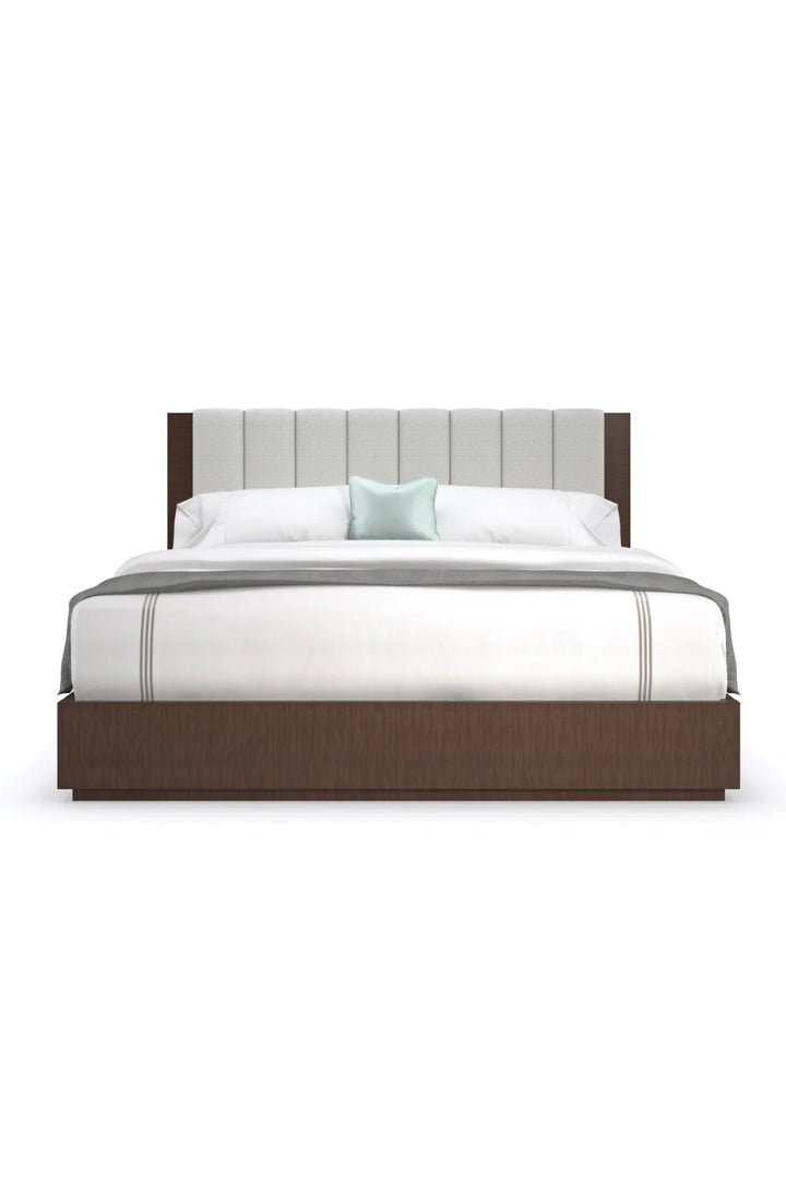 Brown Classic California King Bed