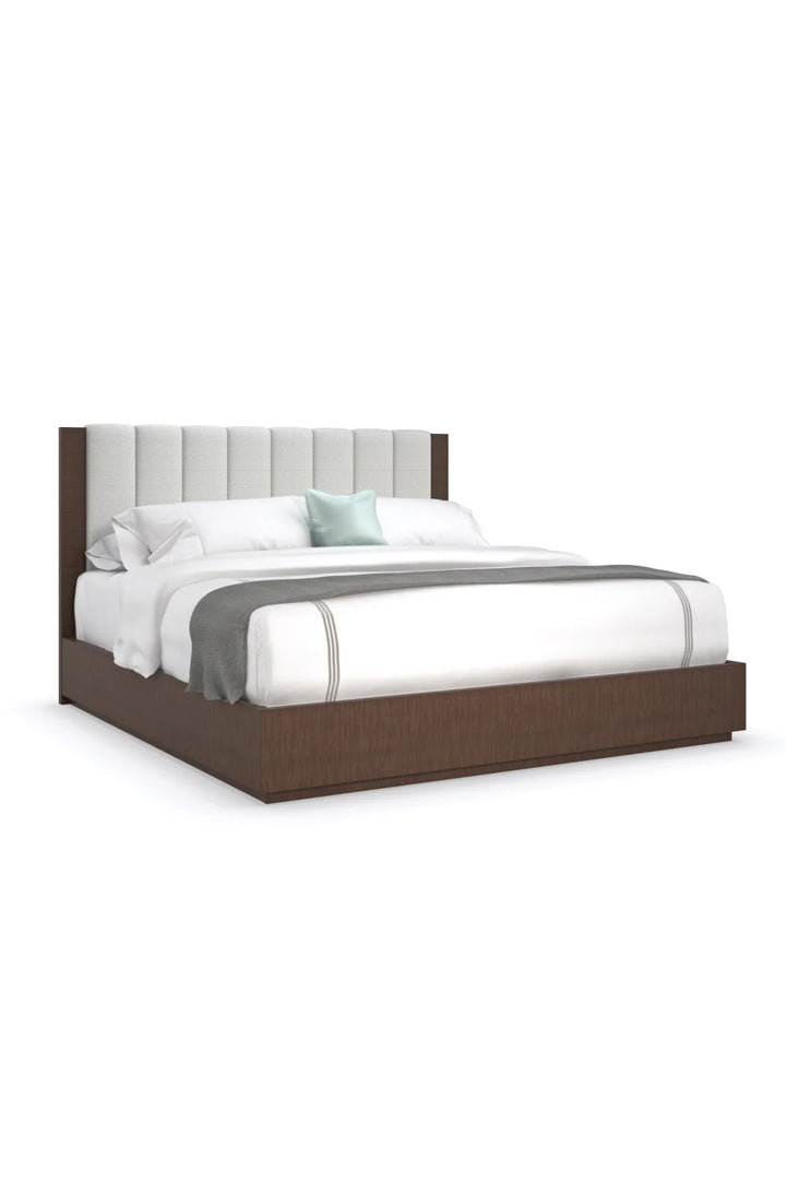 Brown Classic California King Bed