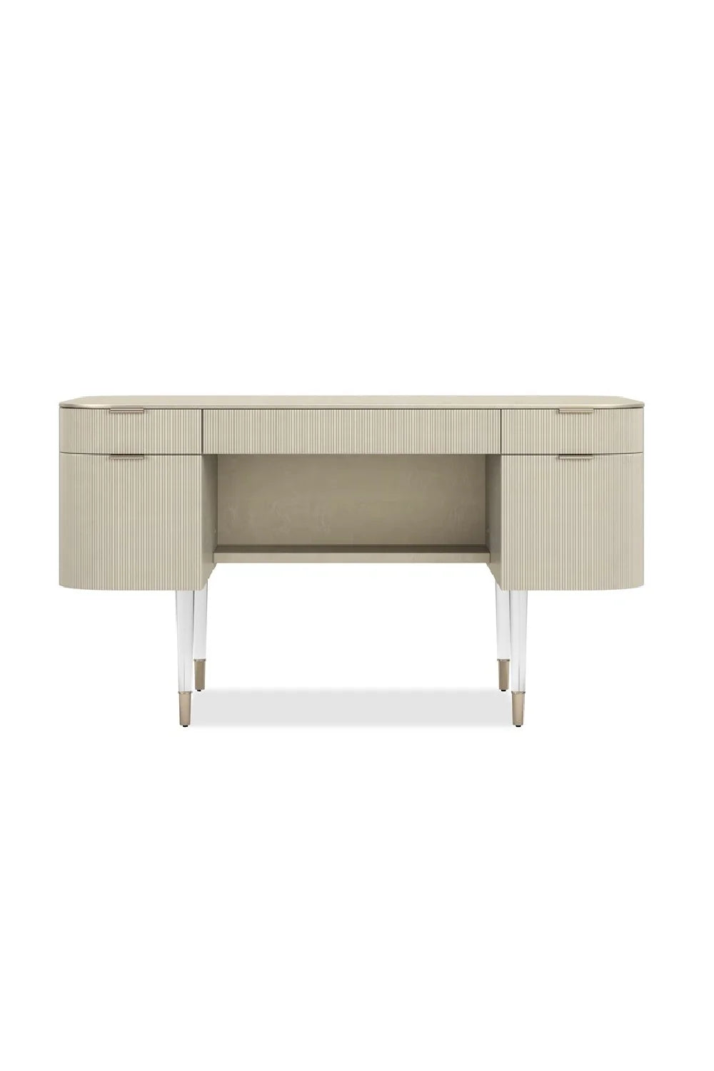 Ridged 2-Drawer Desk