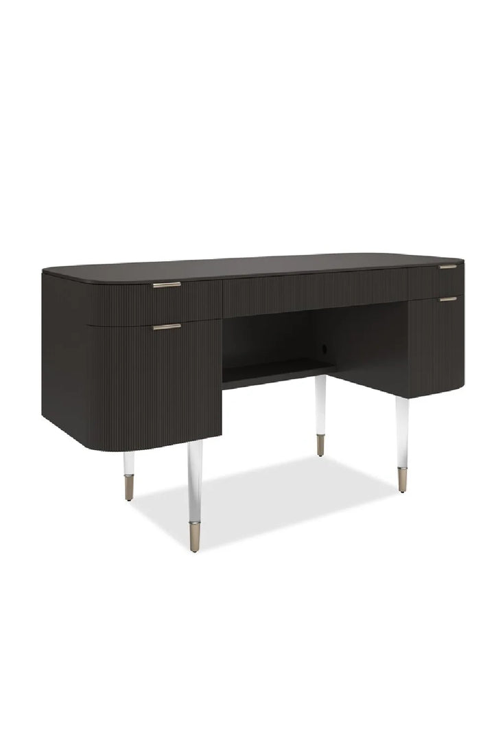 Ridged 2-Drawer Desk