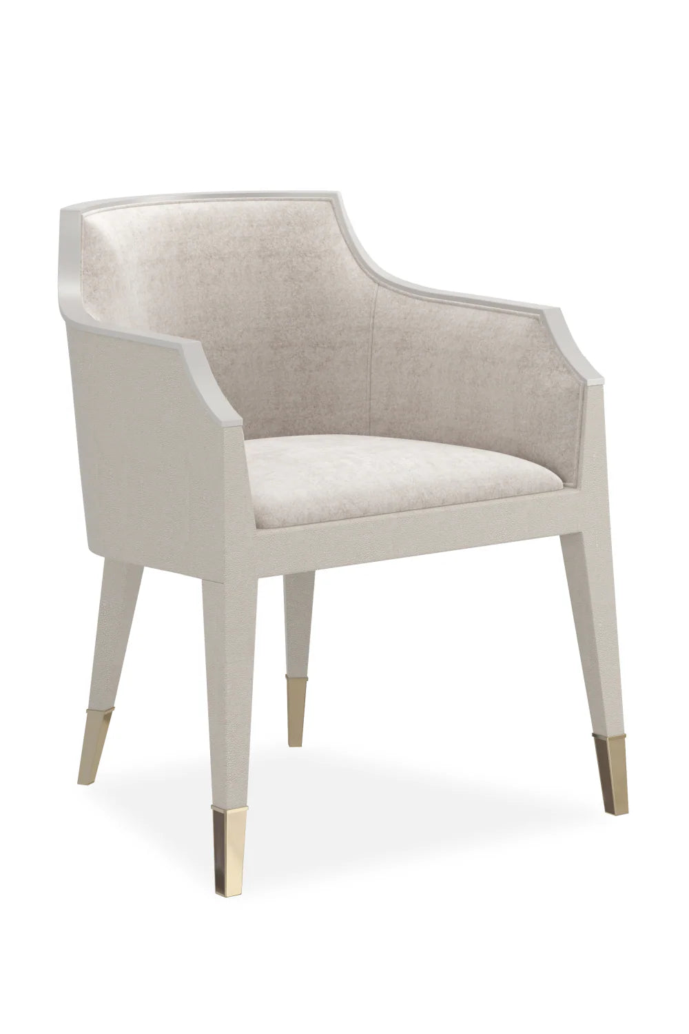 Ivory Shagreen Lounge Armchair