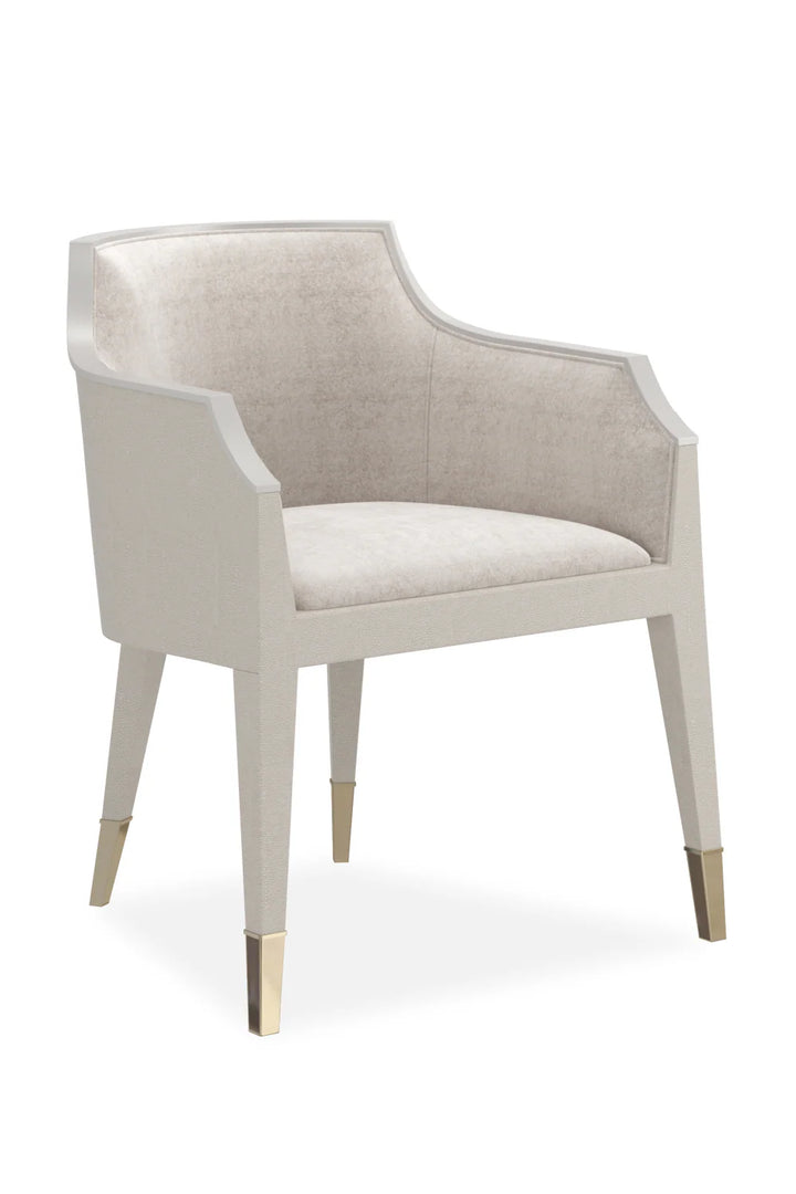 Ivory Shagreen Lounge Armchair