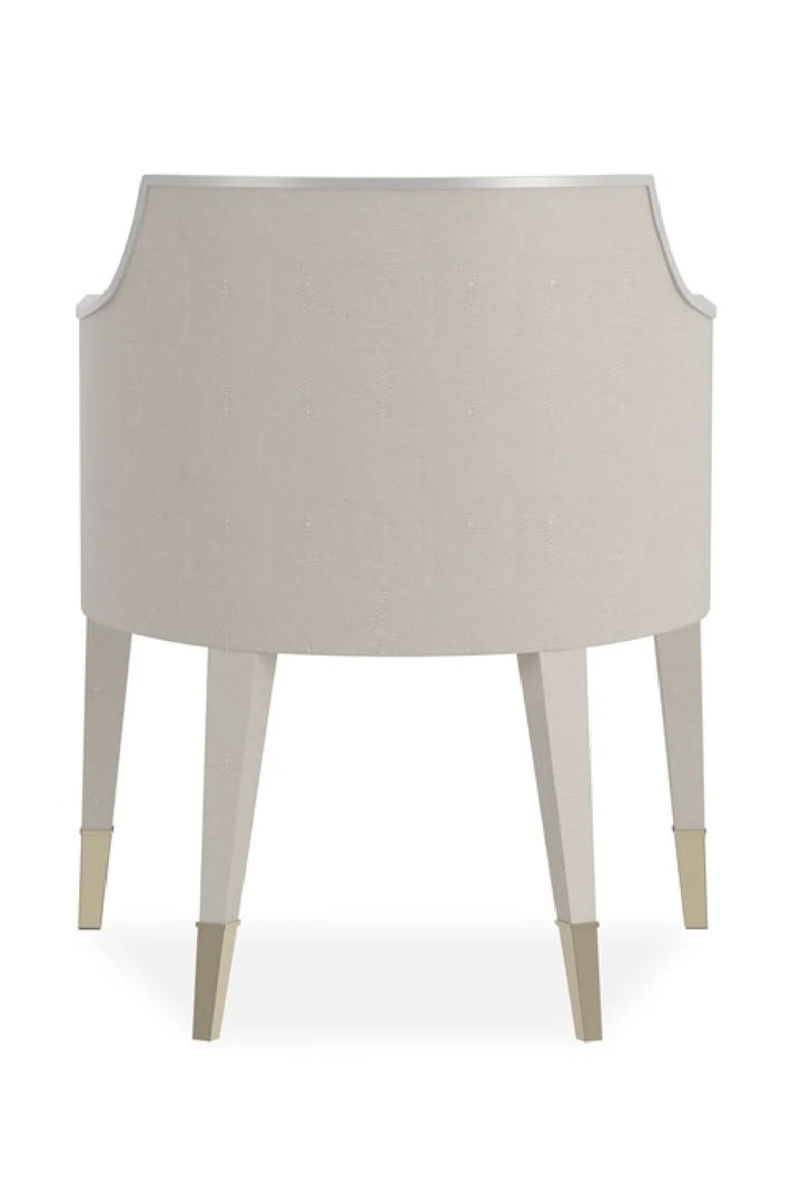 Ivory Shagreen Lounge Armchair